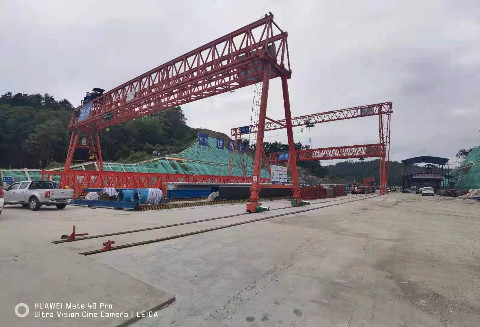 中國能建陜西項目MG95/10t-33m-10m、MH10t-38m-15m龍門吊